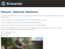 Tablet Screenshot of edmondkiwanis.org